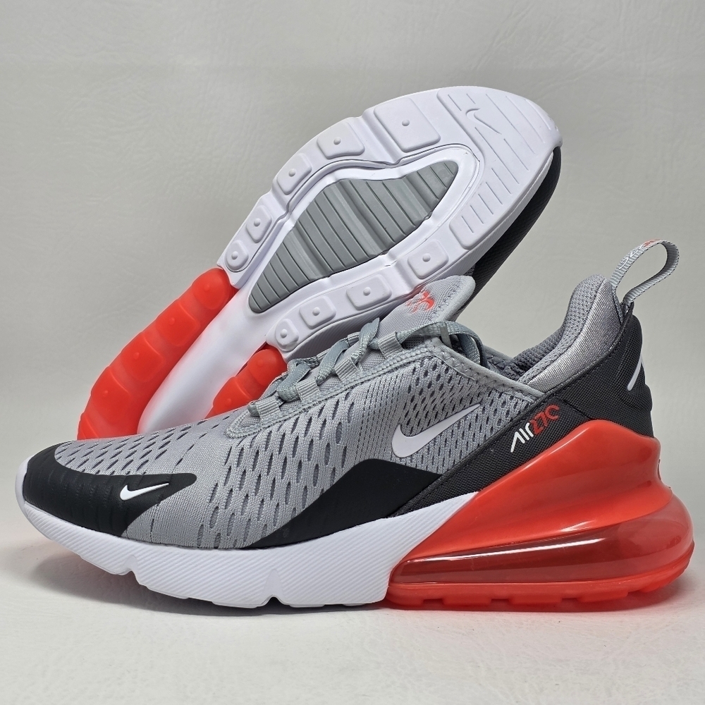 Nike Air Max 270 Gs Wolf Grey-White Sneaker Size 6Y Womens Sz 7.5 943345-039 New